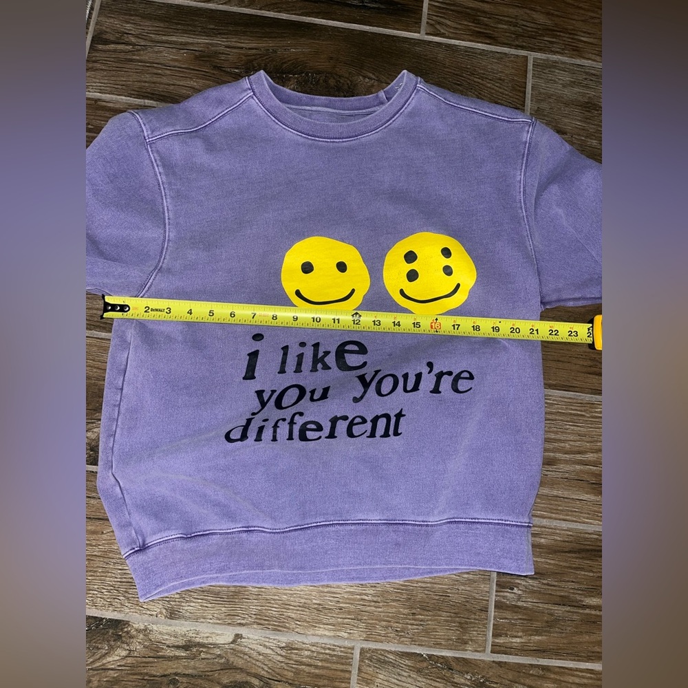Cactus Plant Flea Market x Union "I Like You You're Different" Crewneck Purple - Picture 6 of 7